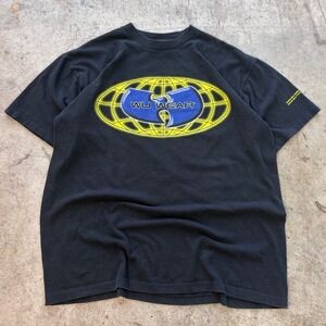 Vtg 90s Globe Wu Wear T Shirt Mens XL Black Hip Hop Single stitch Wu Tang Clan‎